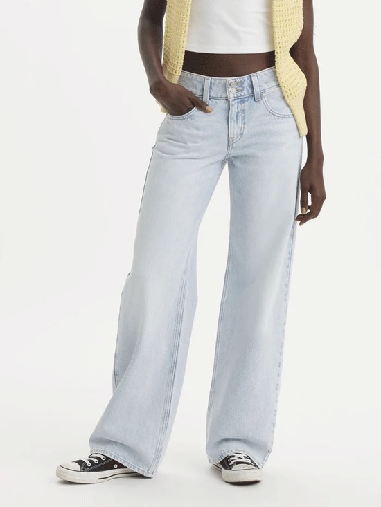 Levi's Denim - Levi's Superlow Light Blue Wide Leg Jeans